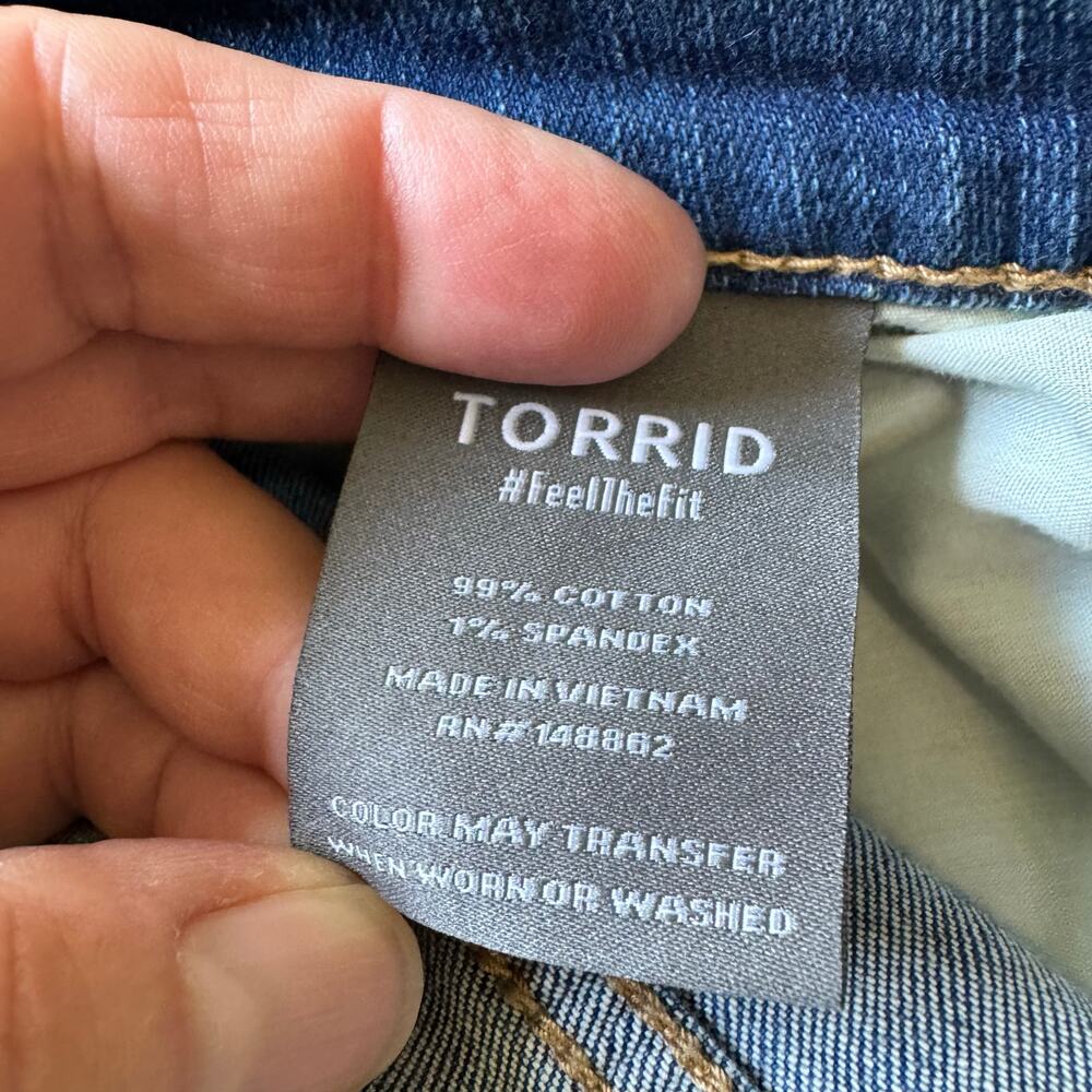 NWT Torrid Loose Cannon Clean Perfect Super Flare  Stretch Women’s 20 Short - Picture 7 of 12